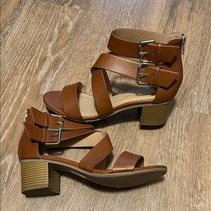 Cityclassified Brown Strappy Heels